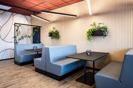 AROS Memmingen Kantine, SItzecken